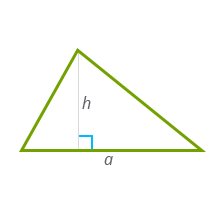 Расчет площади треугольника. Рисунок.
